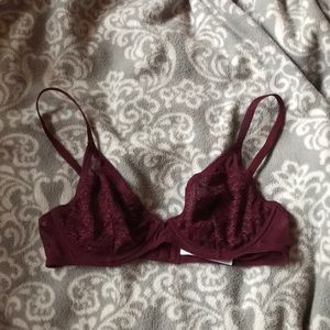 Maroon bralette